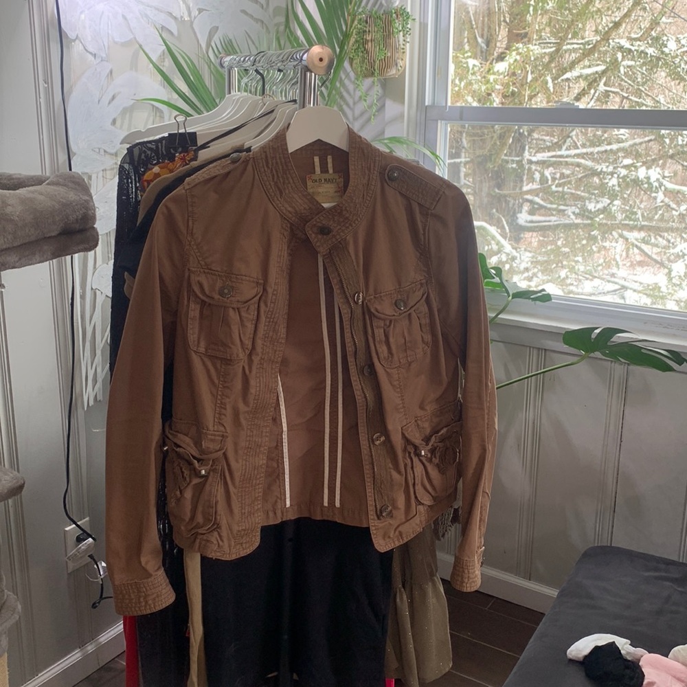 Brown utility style jacket